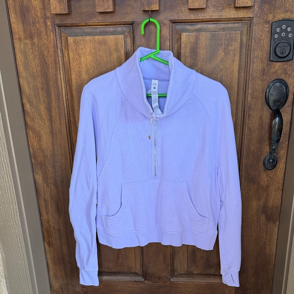 lululemon Scuba Lavender Quarter Zip up size: XL-XXL